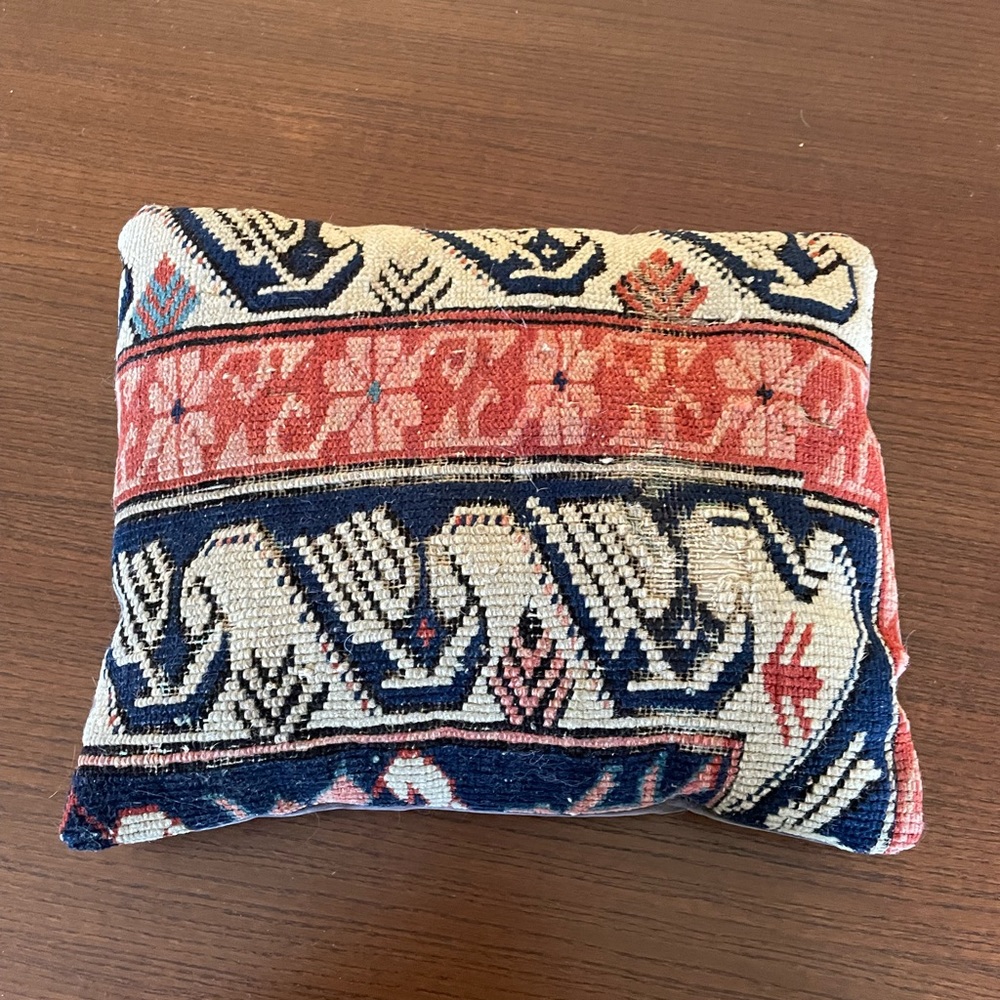 Antique Kilim rug upcycled pillow